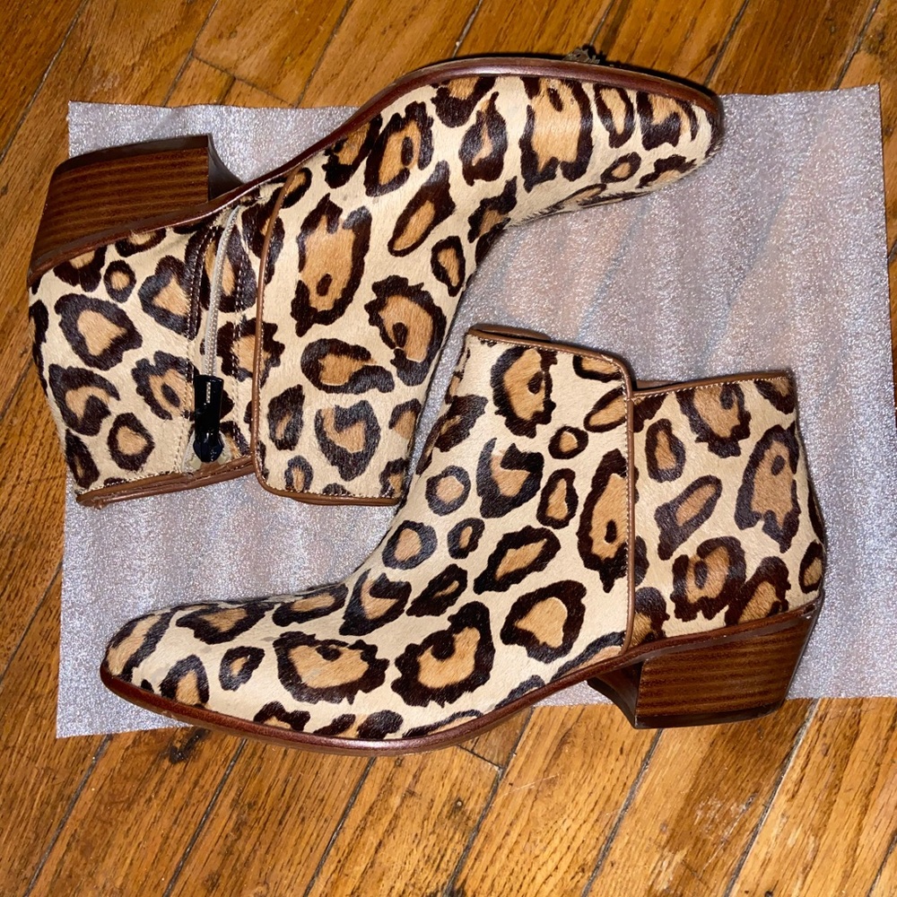 Sam Edelman Leopard Booties - Picture 2 of 6